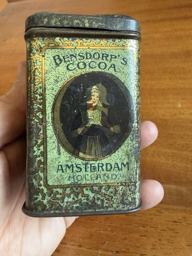 Vintage tin box dutch - vintage,