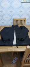  Cotton Traders men's  jacket fleece lined, black outer "leather" look. size M