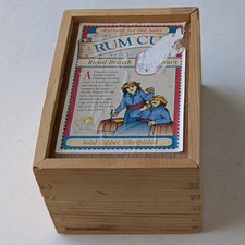 new vtg 2 Royal British Navy Copper Rum Cup Grog 1/2 Gill Measure w Royal Cypher