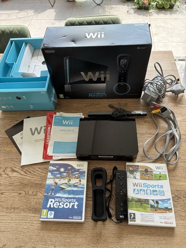 Nintendo wii black console - nintendo,