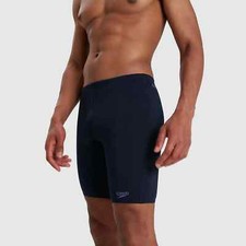 Speedo Men's Eco Endurance+ Jammer Swimsuit Swimming Costume Shorts Navy BNWT