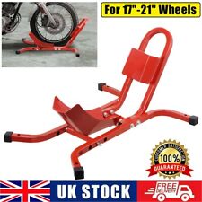 MOTORCYCLE MOTORBIKE FRONT WHEEL CHOCK STORAGE VAN TRANSPORT PADDOCK STAND