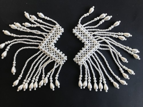 Pair beaded shoulder - pair,