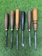 Job Lot Of Vintage Wood Chisels Various Makers S412