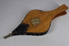 Vintage wood leather studded - &,