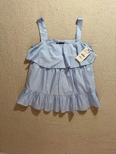 Zara size 12 Light Blue Tiered