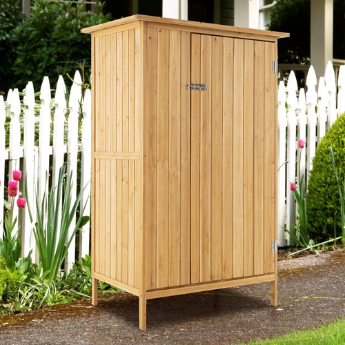 Wooden garden shed - wooden, 5x3ft