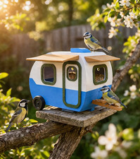 Retro Caravan Bird Feeder