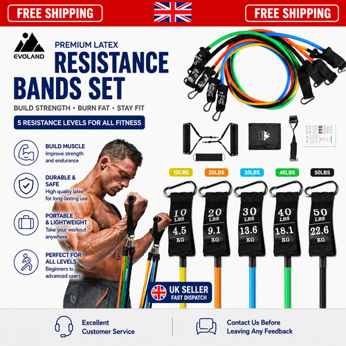 12pcs resistance bands set - resistance,