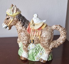 Vintage Horse Teapot Ceramic