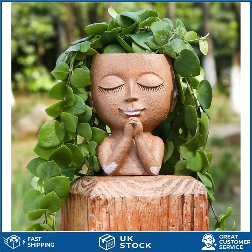 Adorable lady head resin face - head,