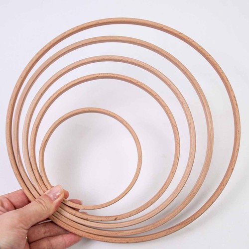 Wooden floral hoops - wooden,