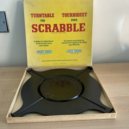 Scrabble vintage turntable - vintage,