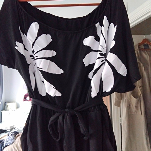 Women black white floral - women’s, black/white