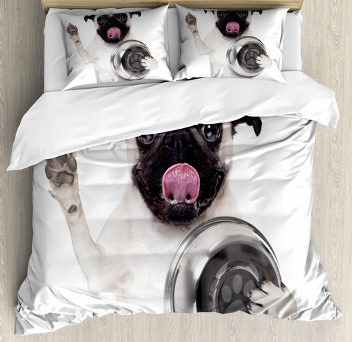 Pug duvet cover set dog - pug,