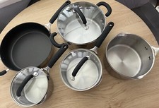 Prestige 8pc Stainless Steel Cookware Set Durable Pots & Pans for All Hobs