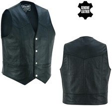 Mens Black Real Leather