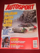 AUTOSPORT - McRAE JOINS RALLY