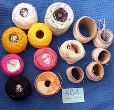 Collection Of Crochet/ Lace Cottons, Part Used Plenty Left