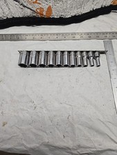 Snap-On Imperial Af 3/8 Drive Semi Deep 6 Point 11 Piece Socket Set