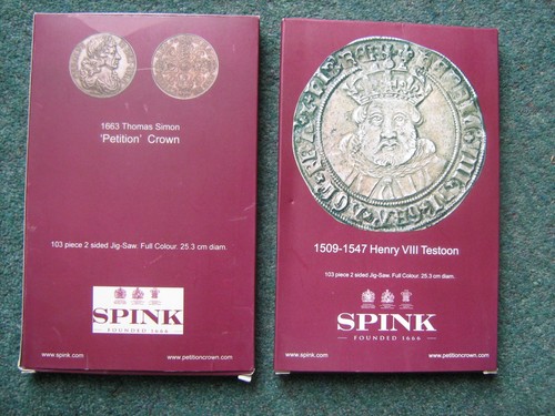 Two coin jigsaws spink - by,