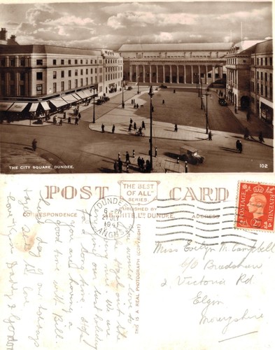 Vintage postcard city - vintage,