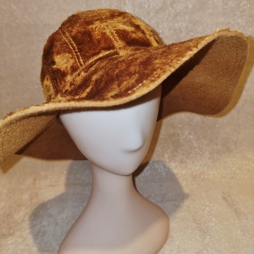 Vintage camel brown faux - brown, fur