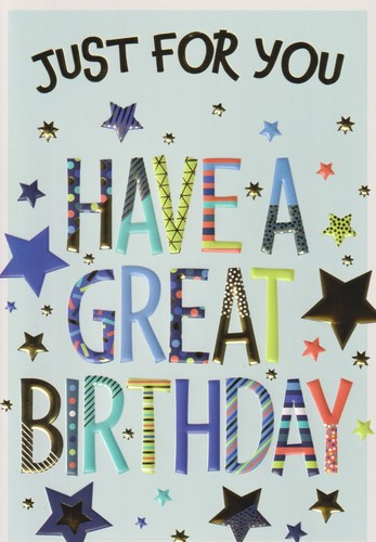 Open male happy birthday - open,