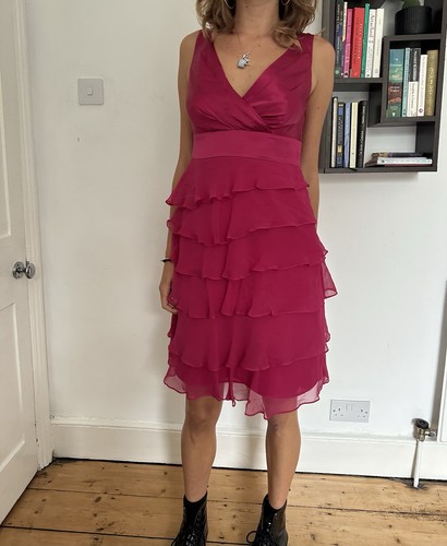 Monsoon 100 silk hot pink - 100%,