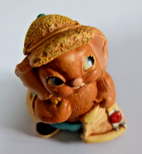 Vintage Pendelfin Rabbit NEWSIE Figure Hand Painted Stoneware