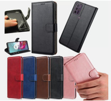 For Motorola Moto G05 E15 G15 E14 G04 Phone Case Leather Wallet Stand View Cover
