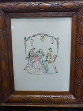 Two Costume Paintings Oak