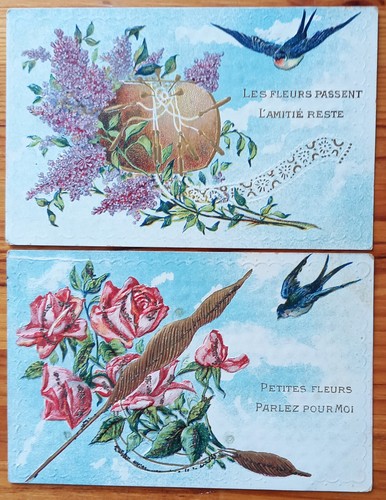 Old postcard fancy - old, x