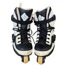 Sifika Aggressive Inline Skates UK7 EU41 Mens Black White Kizer Park Stunt Trick