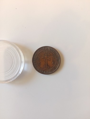 Ceylon cent 1909 coin - 1,