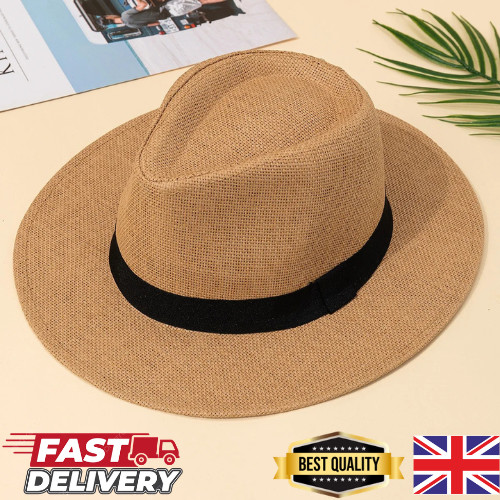Mens panama sun - hat, wide