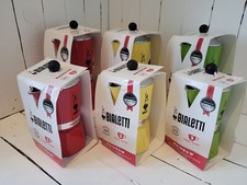 Bialetti Rainbow Moka Pot Caffettiera 3 Or 6 Cup Red Yellow Green