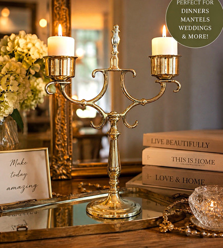 Baldwin arm candelabra - baldwin, 2-arm