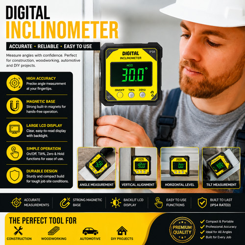 Digital inclinometer angle - digital,