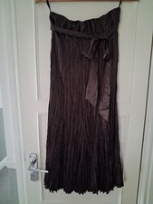 M&S Ladies Mocha Crinkly Skirt