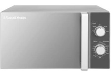 Russell Hobbs 800W Standard Microwave RHM2061 - Silver - NEW DAMAGED BOX ONLY
