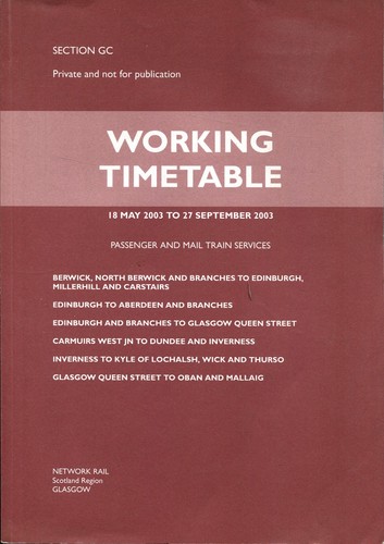 Network rail scotland wtt - rail,