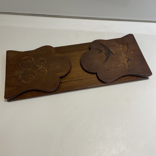 Antique inlaid book slide - book,