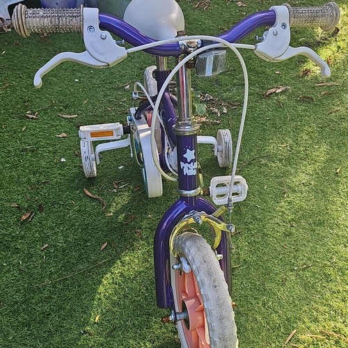 Girls kids bike - girls, purple/white