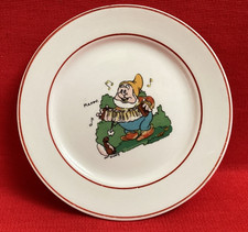 1930s WADE HEATH WALT DISNEY SNOW WHITE ~ HAPPY ~  5" PLATE  FROM CHILD'S TEASET