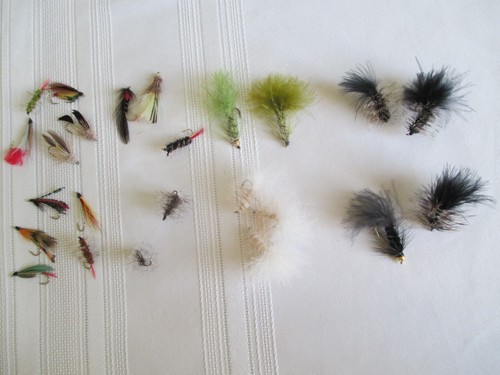 Assortment fishing flies - of, 24