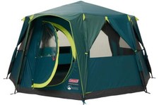 Coleman Octagon Tent Green 8 Person Blackout Camping Festival Garden Yurt Style