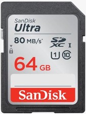 Memory Card for Camera - Sandisk SD, SDHC, SDXC for Canon, Nikon, Sony DSLR