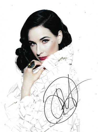 Dita von teese signed - von, 10x8