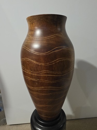 Wave design hand carved - hand, wooden